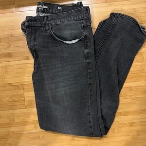 Men’s black denim jeans
